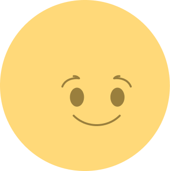 Emoticon de alegría - cara sonriente amarilla